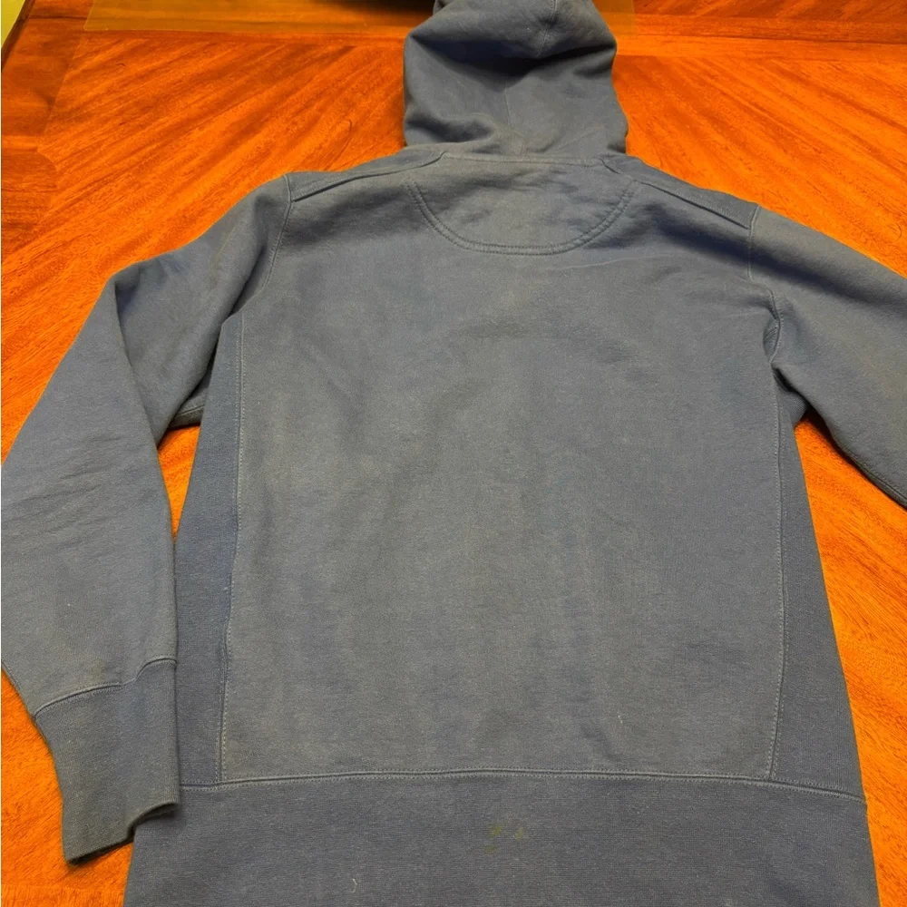 American Giant Blue Cotton Hoodie - Picture 4 of 5